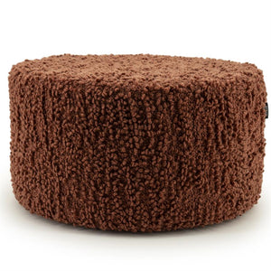 Poef/stoel Vista By-Boo Large - Terracotta stof 60x32 cm