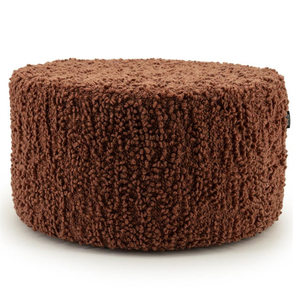Poef/stoel Vista By-Boo Large - Terracotta stof 60x32 cm