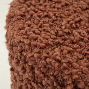 Poef/stoel Vista By-Boo Large - Terracotta stof 60x32 cm