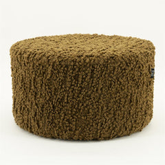 Poef/stoel Vista By-Boo Large - Mosterd stof 60x32 cm