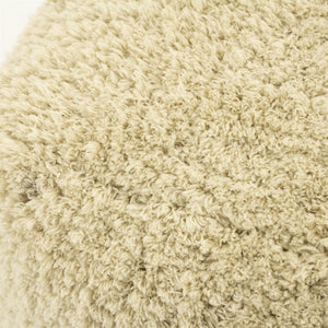 Poef Fez By-Boo vierkant - Naturel/beige stof 60x60x35 cm