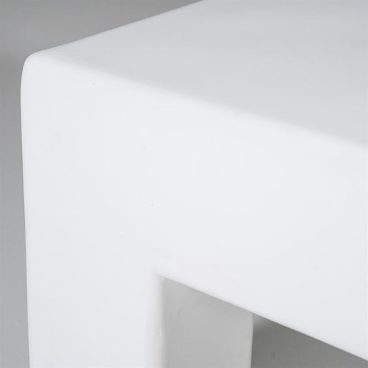 Salontafel Dew By-Boo wit 70x70 cm - Magnesiumcomposiet