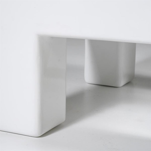 Salontafel Dew By-Boo wit 70x70 cm - Magnesiumcomposiet