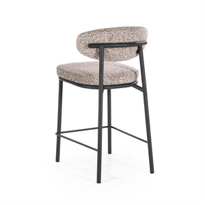 Barstoel Jari By-Boo - Taupe stof