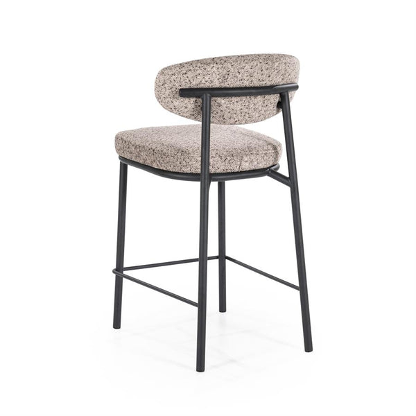 Barstoel Jari By-Boo - Taupe stof