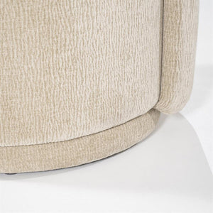 Poef/ bijzet stoel Marque By-Boo - Taupe stof