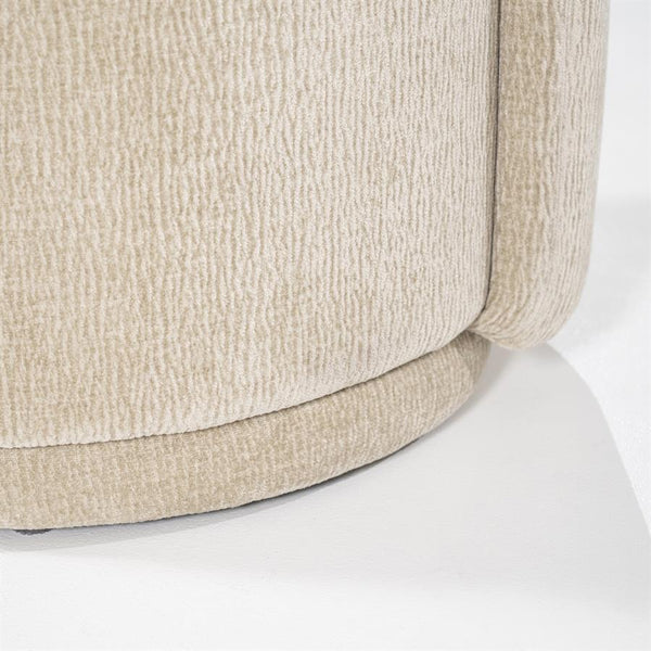 Poef/ bijzet stoel Marque By-Boo - Taupe stof