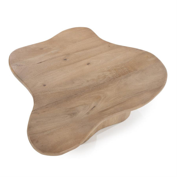 Salontafel set Fall organisch By-Boo 2 delig - Naturel mangohout