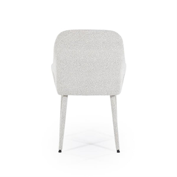Eetkamerstoel Fika By-Boo met armleuning - beige stof