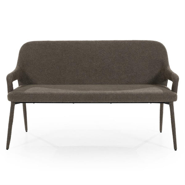 Eetkamerbank Fika  By-Boo met armleuning  140 cm breed - bruine stof