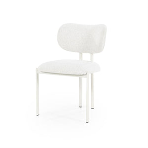 Eetkamerstoel Daybreak By-Boo zonder armleuning - Stof cloud beige lichte poten