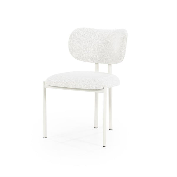 Eetkamerstoel Daybreak By-Boo zonder armleuning - Stof cloud beige lichte poten