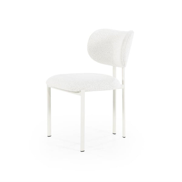 Eetkamerstoel Daybreak By-Boo zonder armleuning - Stof cloud beige lichte poten