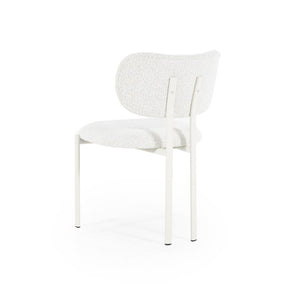 Eetkamerstoel Daybreak By-Boo zonder armleuning - Stof cloud beige lichte poten