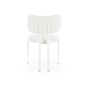 Eetkamerstoel Daybreak By-Boo zonder armleuning - Stof cloud beige lichte poten