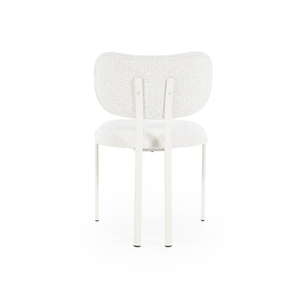 Eetkamerstoel Daybreak By-Boo zonder armleuning - Stof cloud beige lichte poten