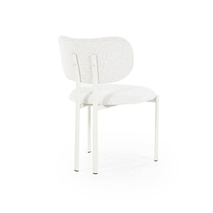 Eetkamerstoel Daybreak By-Boo zonder armleuning - Stof cloud beige lichte poten