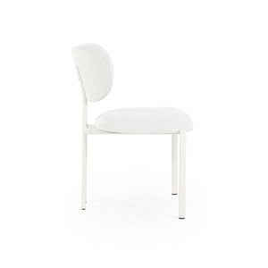 Eetkamerstoel Daybreak By-Boo zonder armleuning - Stof cloud beige lichte poten