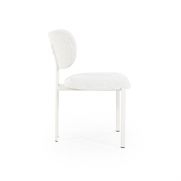 Eetkamerstoel Daybreak By-Boo zonder armleuning - Stof cloud beige lichte poten