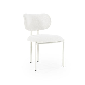 Eetkamerstoel Daybreak By-Boo zonder armleuning - Stof cloud beige lichte poten