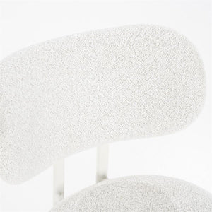 Eetkamerstoel Daybreak By-Boo zonder armleuning - Stof cloud beige lichte poten