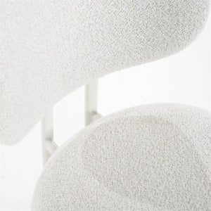 Eetkamerstoel Daybreak By-Boo zonder armleuning - Stof cloud beige lichte poten