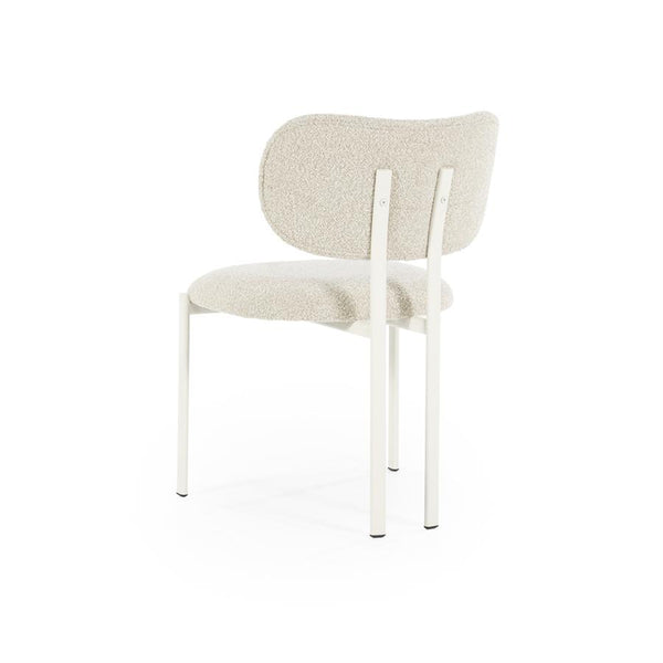 Eetkamerstoel Daybreak By-Boo zonder armleuning - Stof cloud taupe lichte poten