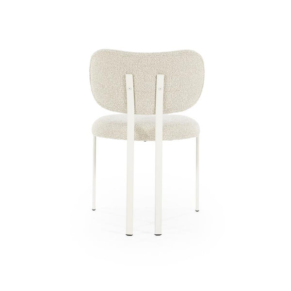 Eetkamerstoel Daybreak By-Boo zonder armleuning - Stof cloud taupe lichte poten