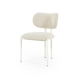 Eetkamerstoel Daybreak By-Boo zonder armleuning - Stof cloud taupe lichte poten