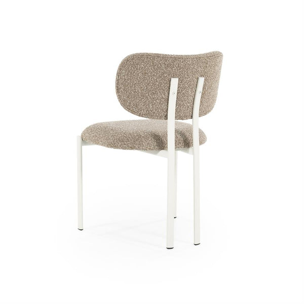 Eetkamerstoel Daybreak By-Boo zonder armleuning - Stof cloud bruin lichte poten