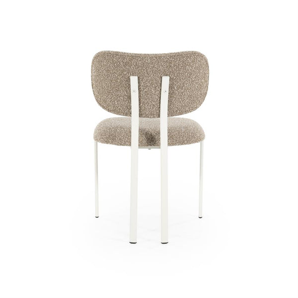 Eetkamerstoel Daybreak By-Boo zonder armleuning - Stof cloud bruin lichte poten