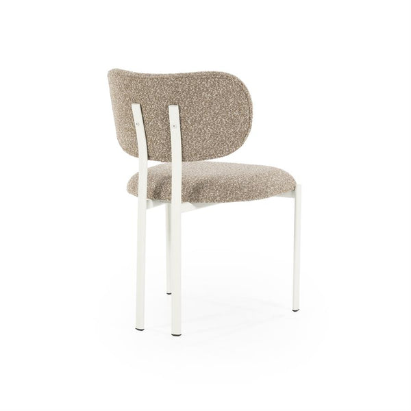 Eetkamerstoel Daybreak By-Boo zonder armleuning - Stof cloud bruin lichte poten