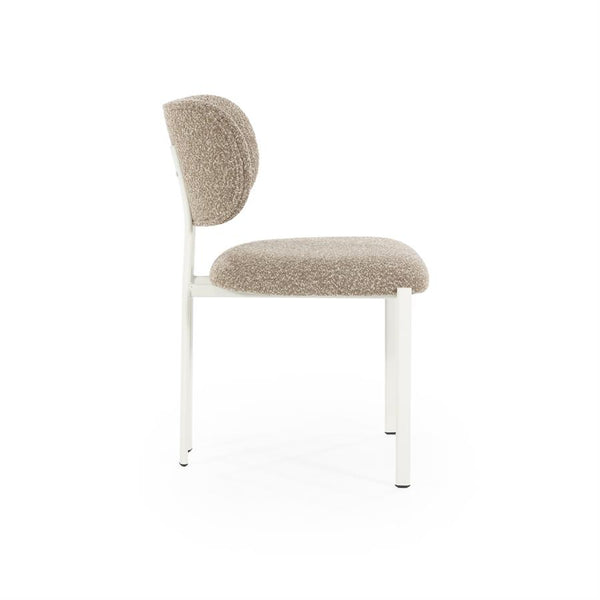 Eetkamerstoel Daybreak By-Boo zonder armleuning - Stof cloud bruin lichte poten