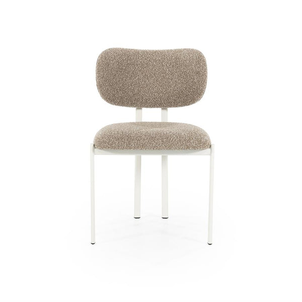 Eetkamerstoel Daybreak By-Boo zonder armleuning - Stof cloud bruin lichte poten