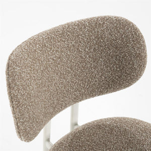 Eetkamerstoel Daybreak By-Boo zonder armleuning - Stof cloud bruin lichte poten