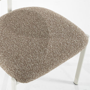 Eetkamerstoel Daybreak By-Boo zonder armleuning - Stof cloud bruin lichte poten