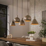 Hanglamp Metallo 5-lichts / Beige