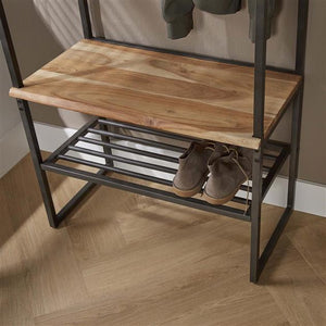 Garderobemeubel roede edge / Massief acacia naturel