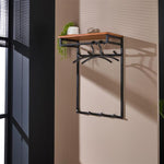 Kapstok custom hoog 2x4 haken / Massief acacia naturel