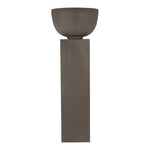 Bloemen/vazen zuilen Job vierkant grijs- 81 & 101 & 120.5 cm hoog (3 delige set)