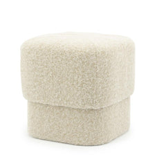 Poef Kelso By-Boo  - Taupe stof 40x40x40 cm