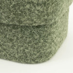 Poef Kelso By-Boo  - Groene stof 40x40x40 cm