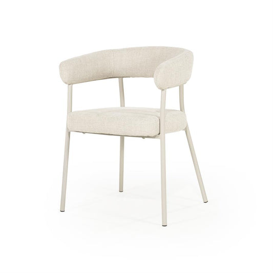 Eetkamerstoel Yovi By boo - Beige stof