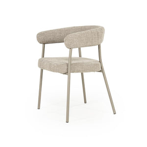 Eetkamerstoel Yovi By boo - Taupe stof