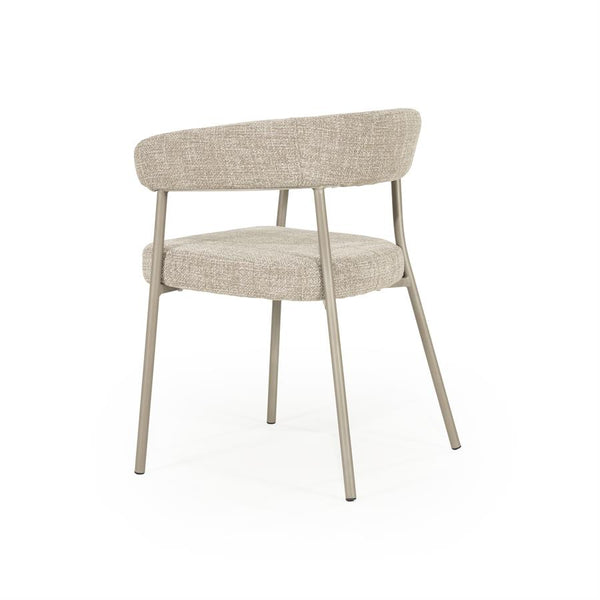 Eetkamerstoel Yovi By boo - Taupe stof