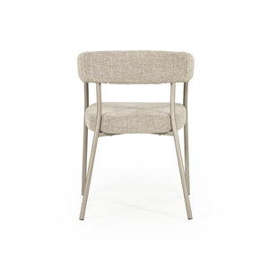 Eetkamerstoel Yovi By boo - Taupe stof