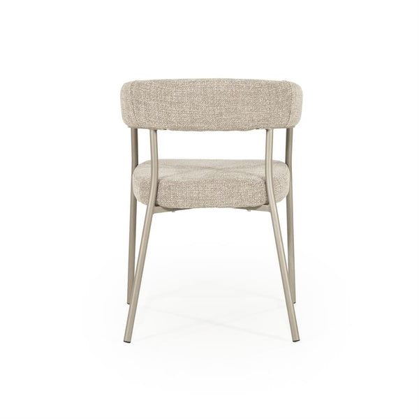 Eetkamerstoel Yovi By boo - Taupe stof