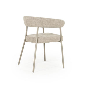 Eetkamerstoel Yovi By boo - Taupe stof