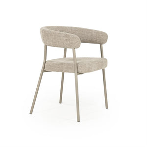 Eetkamerstoel Yovi By boo - Taupe stof