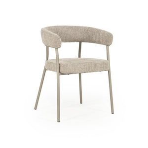 Eetkamerstoel Yovi By boo - Taupe stof